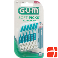 Gum Sunstar Bristles Soft Picks Advanced Large 30 pieces