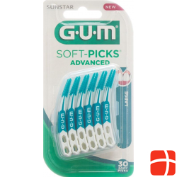 Gum Sunstar Bristles Soft Picks Advanced Large 30 pieces