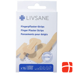 Livsane Fingerpflaster-Strips 16 Stück