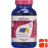 Nutrex Nachtkerz Borretsch Kapseln 500mg Bio 200 Stück