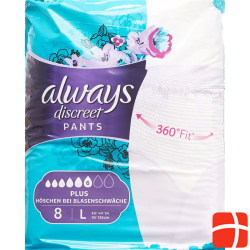 Always Discreet Inkontinenz Pants L Plus 8 Stück