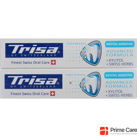 Trisa Zahnpasta Revital Sensitive Duo 2x 75ml buy online