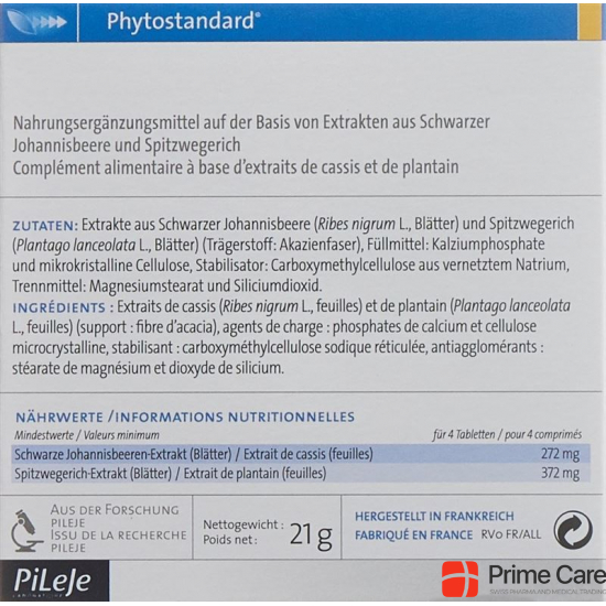 Phytostandard Schw Johannisb-Spitzw Tabletten 30 Stück buy online