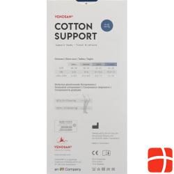 Venosan Cotton A-d Support Socks L Silver 1 Paar