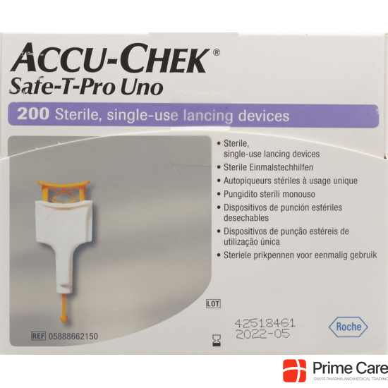 Accu-chek Safe-t Pro Uno Einmalstechhilfe 200 Stück buy online