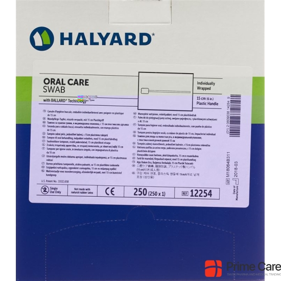 Halyard Oral Care Swab 250X buy online