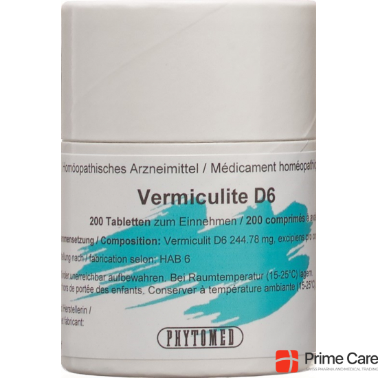 Phytomed Vermiculit Tabletten D 6 Dose 50g buy online