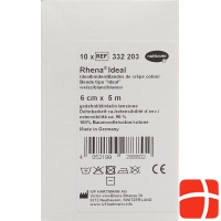 Rhena Ideal Elastische Binde 6cmx5m Weiss 10 Stück
