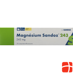 Magnesium Sandoz Brausetabletten 243mg Dose 20 Stück