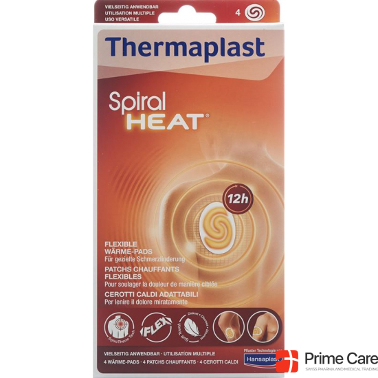 Hansaplast Spiral Heat Wärme-pads Flexibel 4 Stück buy online