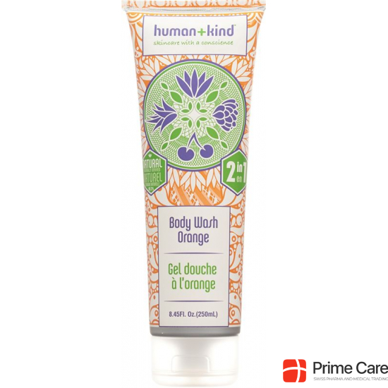 Human+kind Bodywash Orange Tube 250ml buy online