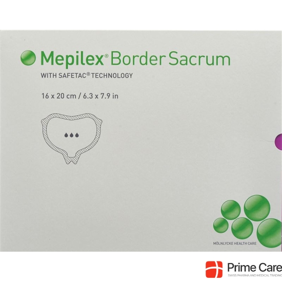 Mepilex Border Sacrum 16x20cm 5 pcs