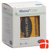 Rhena Color Elastic Bandages 6cmx5m Yellow