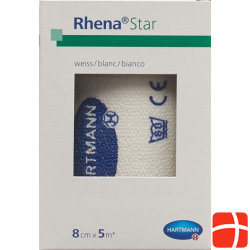 Rhena Star Elastic Bandages 8cmx5m White