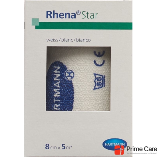 Rhena Star Elastic Bandages 8cmx5m White buy online