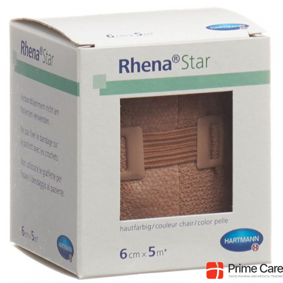 Rhena Star Elastische Binden 6cmx5m Hautfarbig (neu) buy online