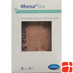 Rhena Star elastic bandages 8cmx5m skin color