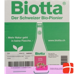 Biotta Vital Plus Cranberry & hemp 6 x 5 dl