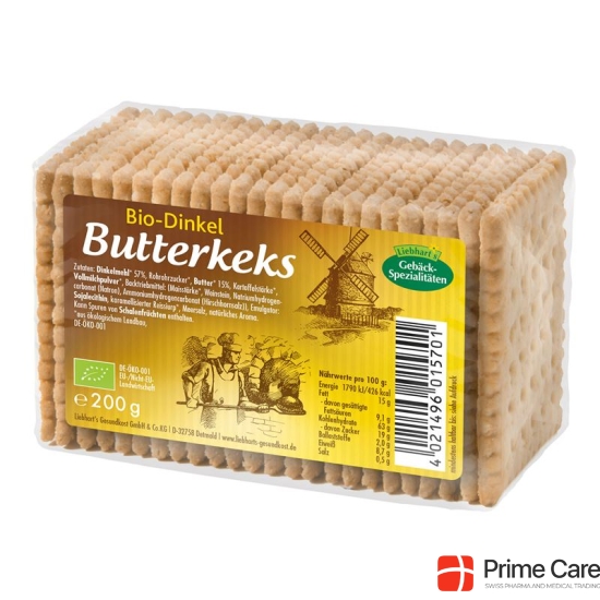 Liebharts Dinkel-butter-keks Bio 200g buy online