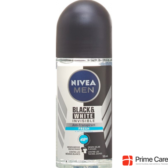Nivea Male Invisible Black&White Fresh Roll-On Antitranspirant 50ml buy online