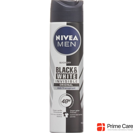 Nivea Male Invisible Black&White Antitranspirant 150ml buy online