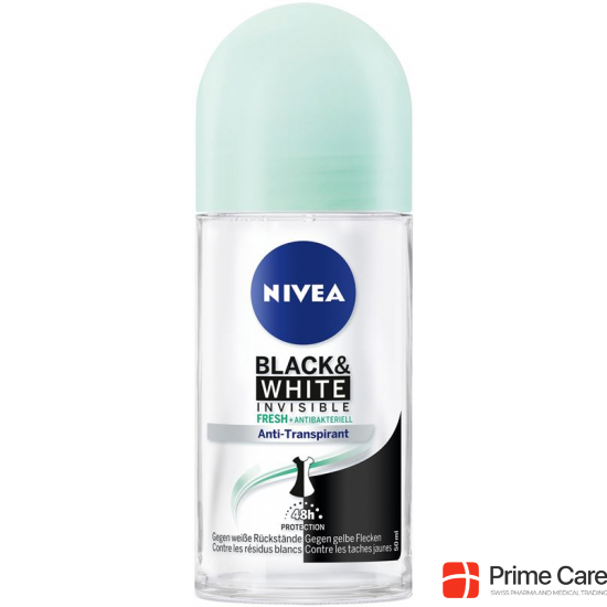 Nivea Female Invisible Black&White Roll-On Antitranspirant 50ml buy online