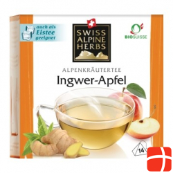 Swiss Alpine Herbs Ingwer-Apfel Tee Knos Ch 14 Stück