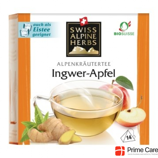 Swiss Alpine Herbs Ingwer-Apfel Tee Knos Ch 14 Stück buy online