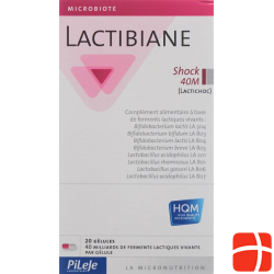 Lactibiane Shock 40M Gelules 20 Stück