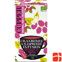Cupper Cranberry & Himbeer Früchtetee Bio 20 Stück