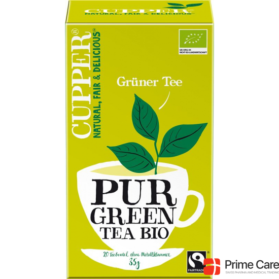 Cupper Grüner Tee Fairtrade Bio Beutel 20 Stück buy online