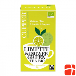 Cupper Grüner Tee Limette&ingwer Fairtr Bio 20 Stück