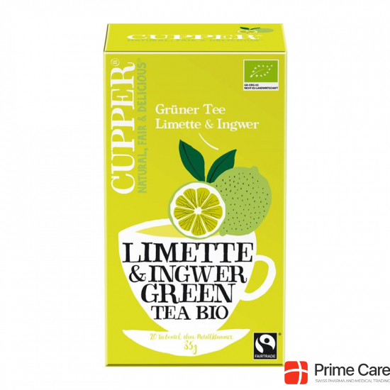Cupper Grüner Tee Limette&ingwer Fairtr Bio 20 Stück buy online