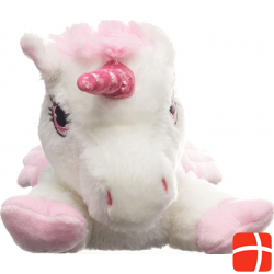 Habibi Plush Pegasus Weiss mit Rosa Glitzerho