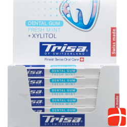 Trisa Display Dentalkaugummi Fresh Mint 12 Stück