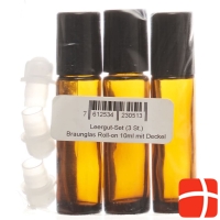 Farfalla Leergut Set Braungl Roll-On 10ml M Deckel