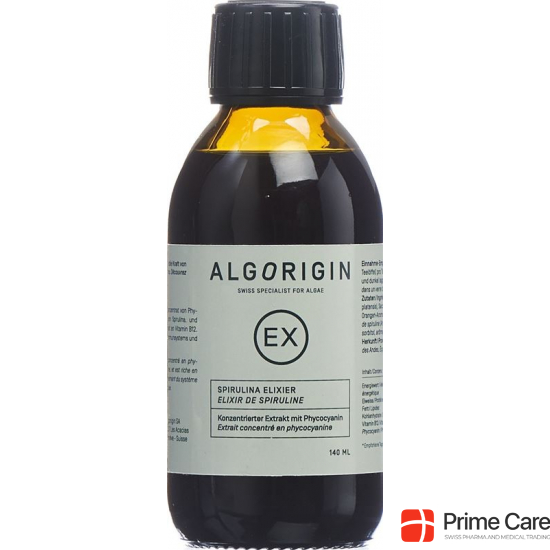 Algorigin Spirulina Elixier Phycocyanine Flasche 140ml buy online