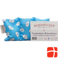 Herzzucker grape seed pillow 18x14cm baby sheep