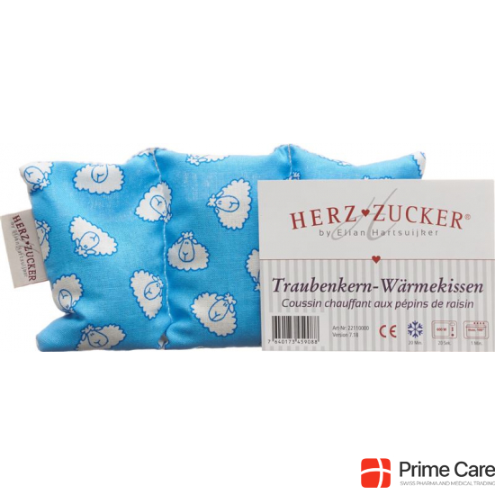 Herzzucker grape seed pillow 18x14cm baby sheep buy online