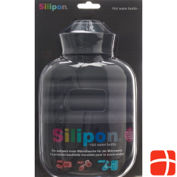 Silipon hot water bottle 1L anthracite Made of silicone