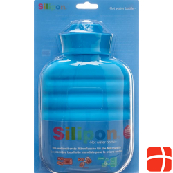 Silipon hot water bottle 1L Blue Made of silicone