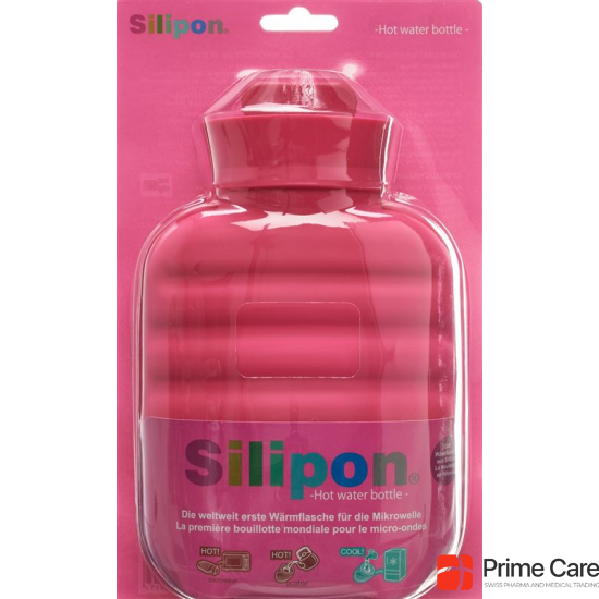 Silipon hot water bottle 1L Pink Made of silicone buy online