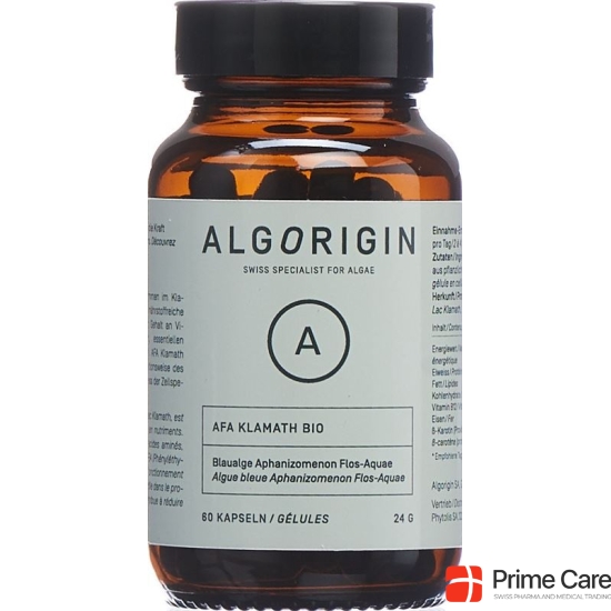 Algorigin Afa Klamath Kapseln 100% Flasche 60 Stück buy online