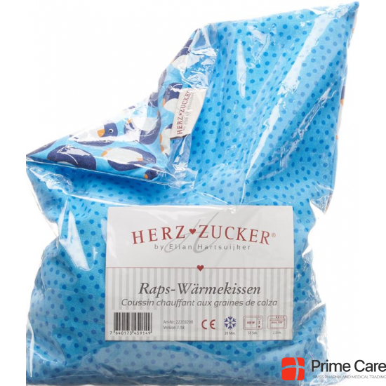 Herzzucker rapeseed heat pillow 26x21cm penguin buy online
