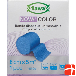 Flawa Nova Color Universalbinde 6cmx5m Blau