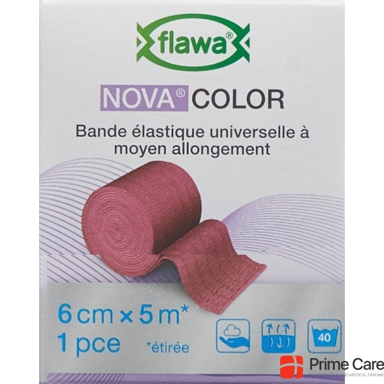 Flawa Novacolor Idealbandage 6cmx5m red