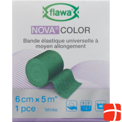 Flawa Nova Color Universalbinde 6cmx5m Grün