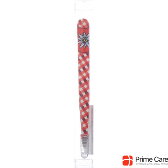 Hausmann Pinzette Schräg Edelweiss Karo Rot buy online