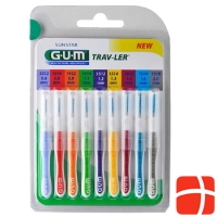 Gum Trav-Ler Interdental Bürsten 9 Grössen 9 Stück