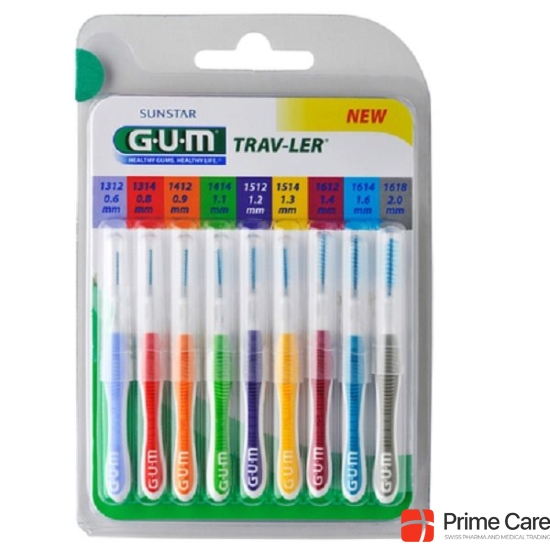 Gum Trav-Ler Interdental Bürsten 9 Grössen 9 Stück buy online